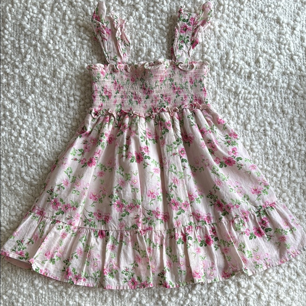 Floral Pink Kids Dress